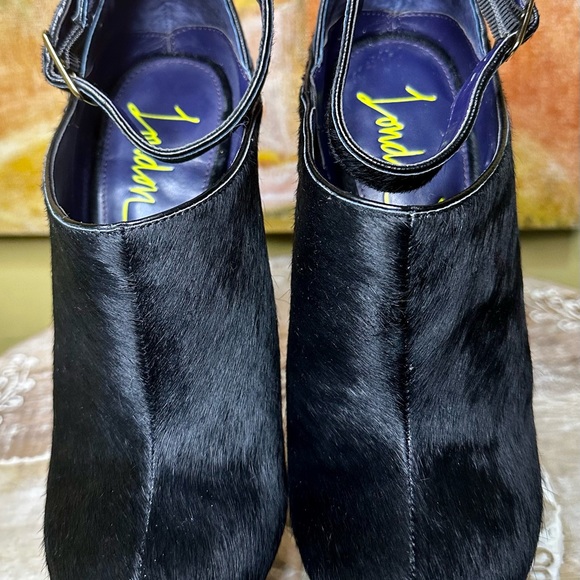 NWT London Trash “Wynne” Pony Hair Platform/Shootie with Ankle Strap. Size 7.5 - Picture 6 of 9